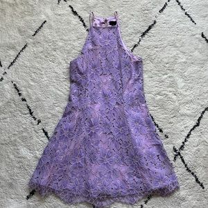 Revolve NBD purple mini dress